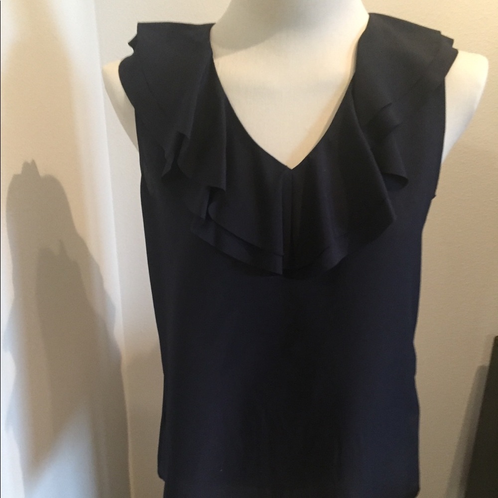 Silky navy tank